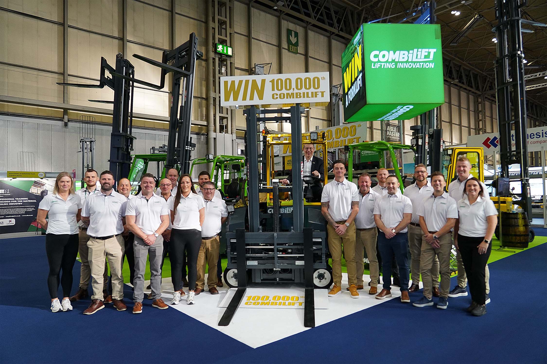 100000th Combilift at IMHX Combilift Team