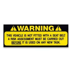 Warning - No Seat Belt